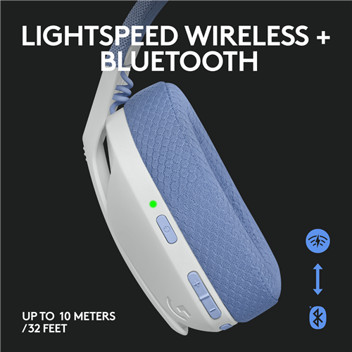 G435 LIGHTSPEED Wireless Gaming Headset, White