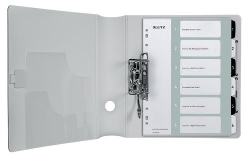 Register printbar PP A4+ 1-6 hvid/sort