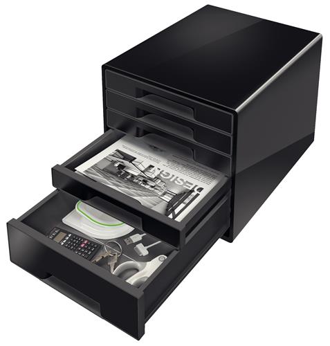 Desk Cube Leitz Dual 5-skuffer sort