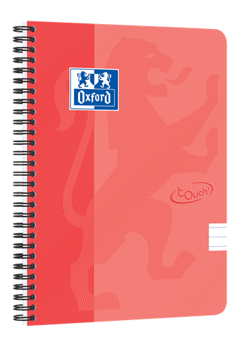 Oxford touch notebook a5+ linjeret 70 ark orange