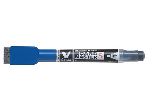  V Board Master Small EF bullet tip blue w/eraser and magnet