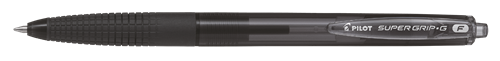 Kuglepen m/klik Super Grip G 0,7 sort