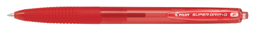 Kuglepen m/klik Super Grip G 0,7 rød