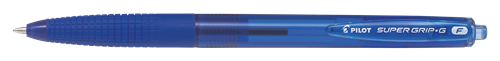 Kuglepen m/klik Super Grip G 0,7 blå