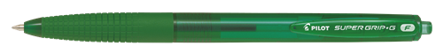 Kuglepen m/klik Super Grip G 0,7 grøn
