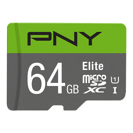 PNY Micro SDXC Elite 64GB Class 10 w/adapter