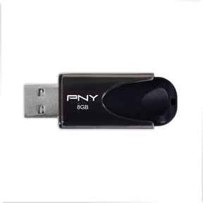 USB 2.0 Attache 4 8GB, Black