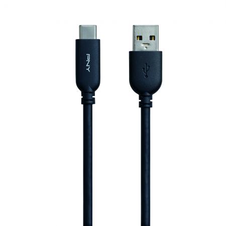 USB-A to USB-C 2.0, Black (1m)