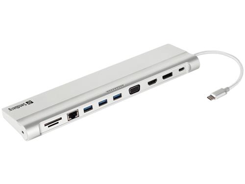 USB-C All-in-1 Docking Station, Silver