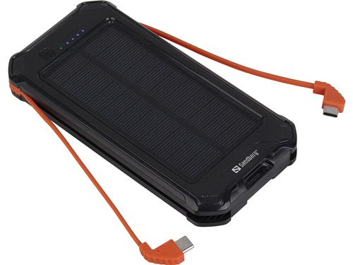 Sandberg 3in1 Solar Powerbank 10000, Black
