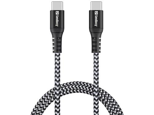 USB-C to USB-C Cable Survivor, Black/White (1m)