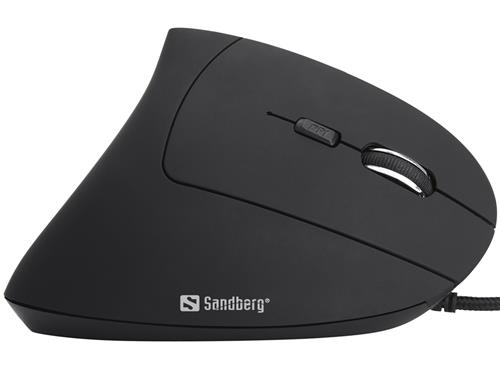 Sandberg Wired Vertical Mouse, Black