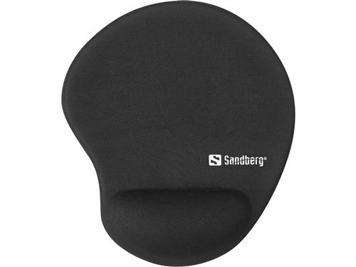 Sandberg Gel Mousepad Wrist Rest, Black (BULK)
