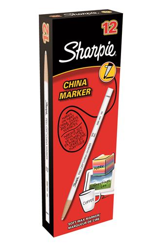 Marker Sharpie China 2,0mm hvid