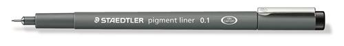 Fineliner pigment liner 0,1mm sort