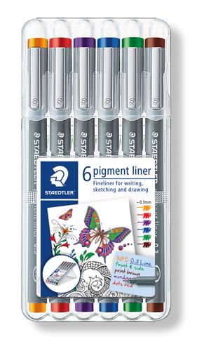 Fineliner pigment liner 0,3mm ass (6)