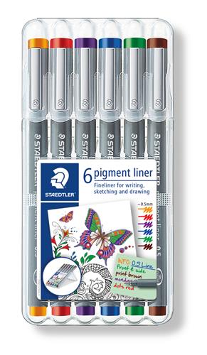 Fineliner pigment liner 0,5mm ass (6)