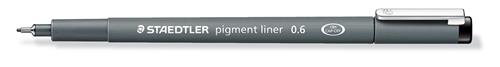 Fineliner pigment liner 0,6mm sort