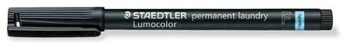 Marker Lumocolor Perm Textil 0,6mm sort blister