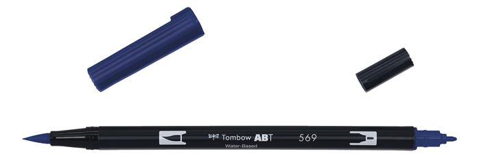 Marker Tombow ABT Dual Brush 569 jet blue