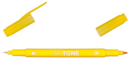 Marker Tombow TwinTone yellow 0,3/0,8