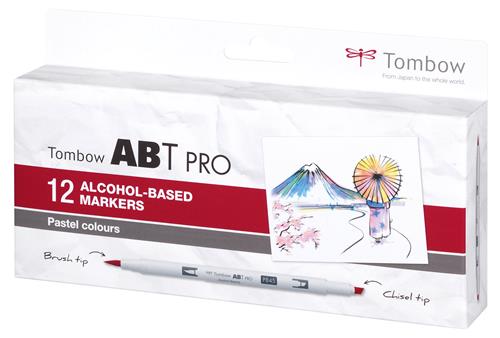 Marker alcohol ABT PRO Dual Brush 12P-2 Pastel (12)