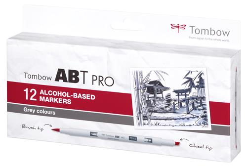 Marker alcohol ABT PRO Dual Brush 12P-3 Grey (12)