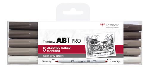 Marker alcohol ABT PRO Dual Brush 5P-3 Warm grey (5)
