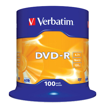 DVD-R 16x 4,7GB spindle (100)