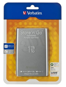 1TB Hard Drive 2,5'' Store ´N´ Go USB 3.0, Silver