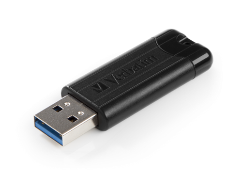 USB 3.0 Pinstripe Drive 128GB, Black