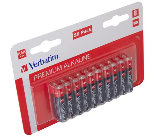 Verbatim Alkaline AAA/LR03 (20-Pack)