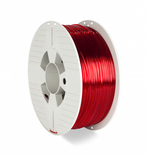 3D Printer Filament PET-G 1.75MM 1KG RED TRANSPARENT