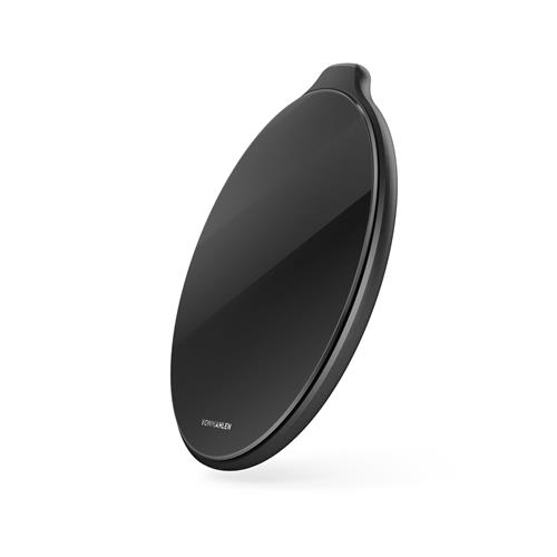 Aura - The Wireless Charging Pad, Glass Black/Black