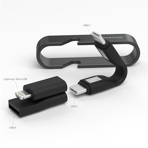High Six - The 6-In-1 Charging Cable, Black