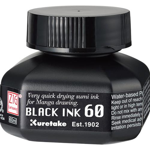 ZIG Cartoonist Black Ink 60 black