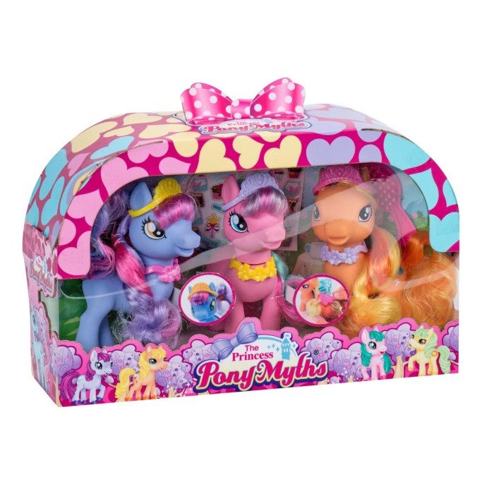 The Princess PonyMyths - 3 ponyer + tilbehør