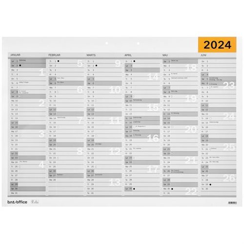 BNT Vægkalender | 2024 | A5 |
